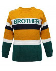 Boys Sweater Designer yellow